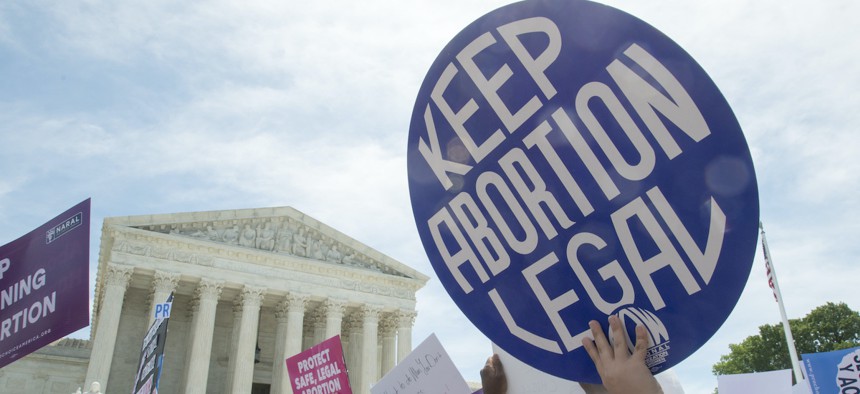 Pro-choice supporters gather at the Supreme Court to protest the current move in some US States to ban legal abortion. May 21. 2019. Credit: Patsy Lynch/MediaPunch /IPX