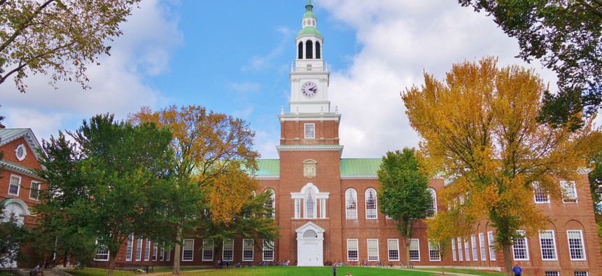 Dartmouth College in Hanover, New Hampshire.