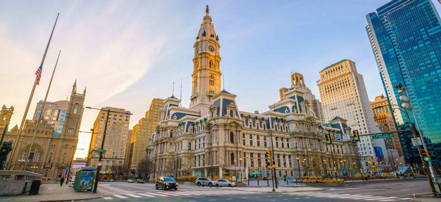 Philadelphia's city hall.
