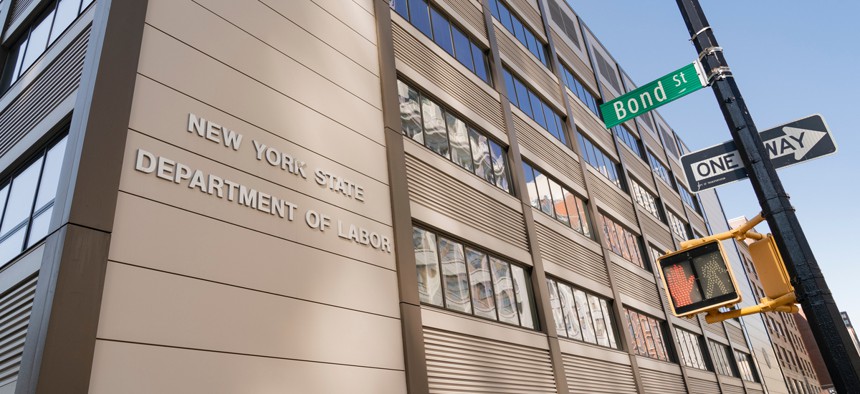 The Brooklyn office of New York State Department of Labor.