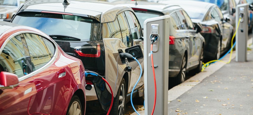 With more charging stations in place, auto manufacturers may find that it makes good business sense to shift more of their research and development to electric vehicle production. 