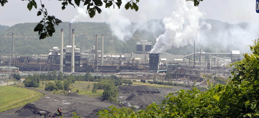 The United States Steel Corp.'s Clairton Coke Works is seen from the hill above it in Clairton, Pa., Wednesday, July 14, 2010.