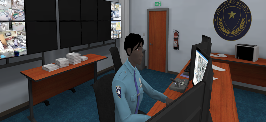 A screenshot from one of the virtual reality simulations in development at Catapult Games.