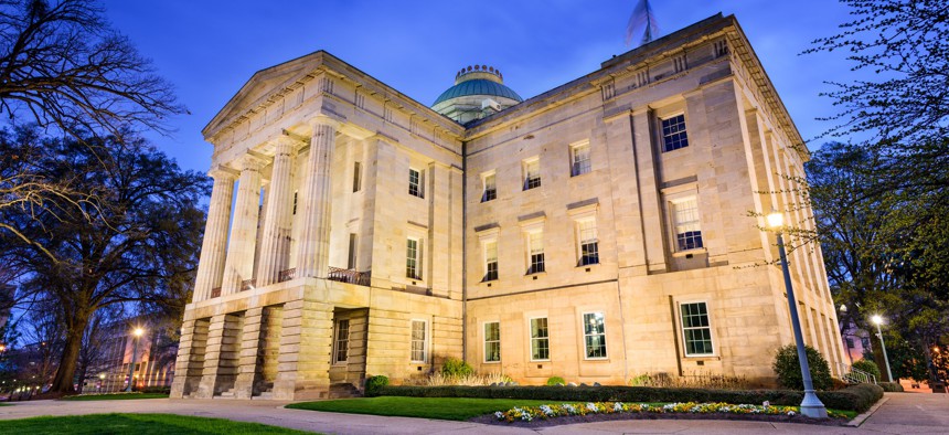 North Carolina's state Capitol building, in Raleigh.