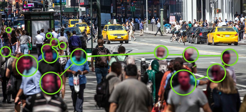 Facial Recognition technology used in New York City.                  