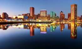 Downtown Baltimore, Maryland. 