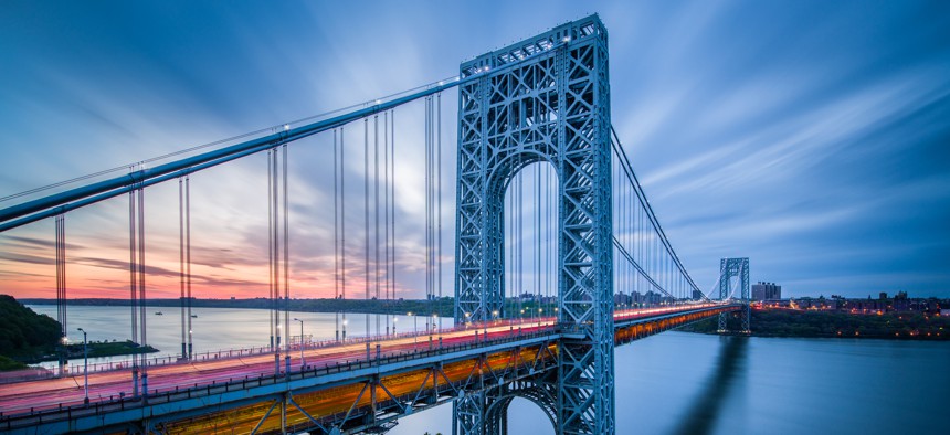 George Washington Bridge from New York City to Northern New Jersey.