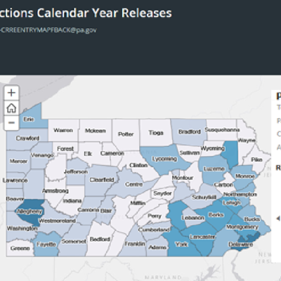 Inmate Release Map Shows Demographic Data By County - Route Fifty