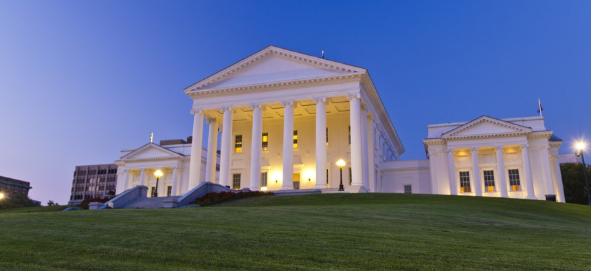 The Virginia state Capitol building in Richmond.