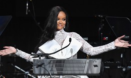 Rihanna speaks onstage during Rihanna's 4th Annual Diamond Ball benefitting The Clara Lionel Foundation at Cipriani Wall Street on September 13, 2018 in New York City.