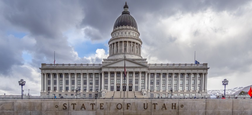 The Utah state Capitol in Salt Lake City.