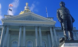 The New Hampshire state Capitol building in Concord.