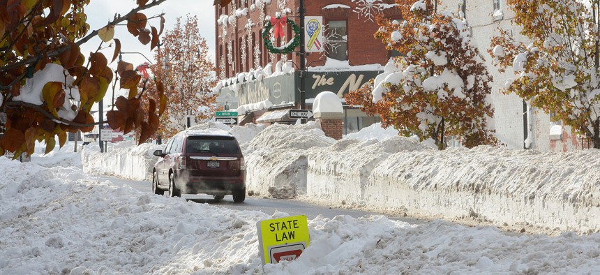 When communities are buried in snow, as Buffalo, N.Y., was in November, school sometimes stays in session—remotely. 