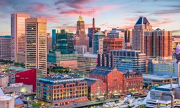 The Baltimore skyline. The city is one of thousands of local governments that received American Rescue Plan aid from the federal government.
