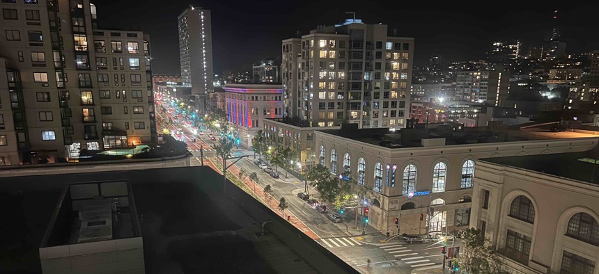 A view of downtown San Francisco, one of the cities that's been most affected by the rise in remote work.