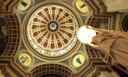 The interior of the Pennsylvania state Capitol dome.