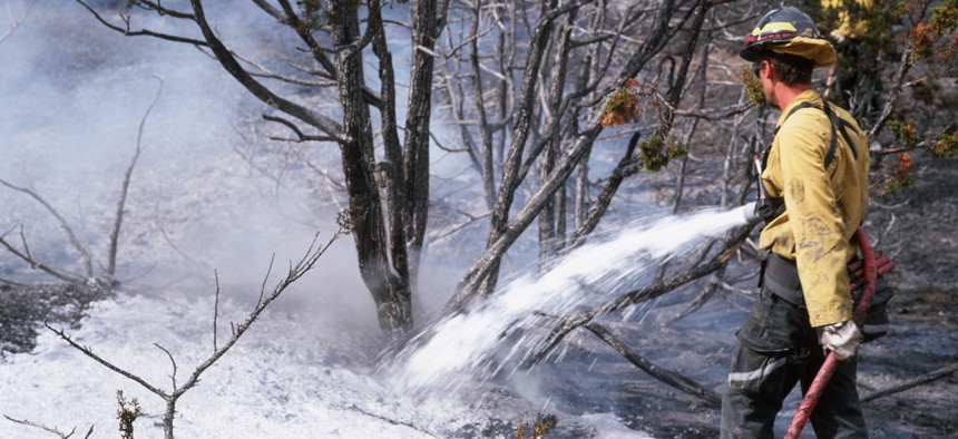 PFAS are often found in firefighting foam. 