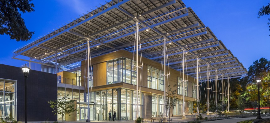 The Department of Energy estimates that by 2030 smart buildings like the Kendeda Building in Georgia could cut 80 million tons of carbon emissions each year.