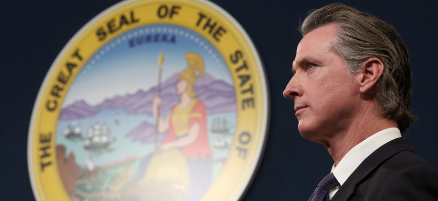 California Gov. Gavin Newsom’s proposed spending plan assumes the state will face a $22.5 billion budget shortfall over the next three years.
