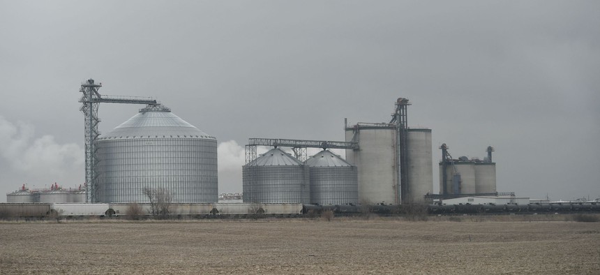 a processing plant that produces ethanol in Menlo, Iowa.