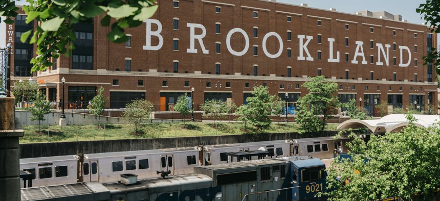 The Brookland Metro station in Washington, D.C., near where a highway was once slated to be built.