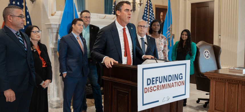 Oklahoma Gov. Kevin Stitt signed an executive order that takes aim at DEI programs in state agencies and public universities.
