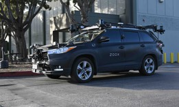 Zoox is testing its self-driving software on Toyota Highlanders near its headquarters in Foster City, California.