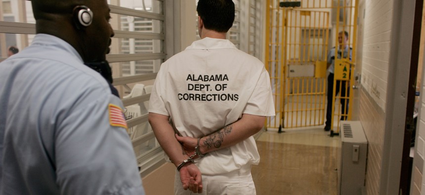 An inmate at a maximum security prison in Alabama.