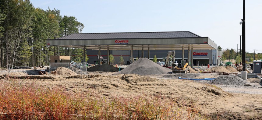 A Costco is under construction near the former site of Scarborough Downs in Scarborough, Maine. 