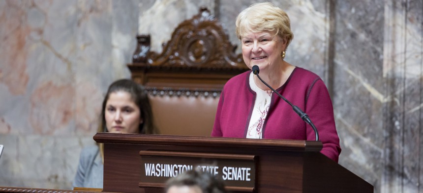 Sen. Karen Keiser announced on March 5 on the Senate floor that she will retire later this year.