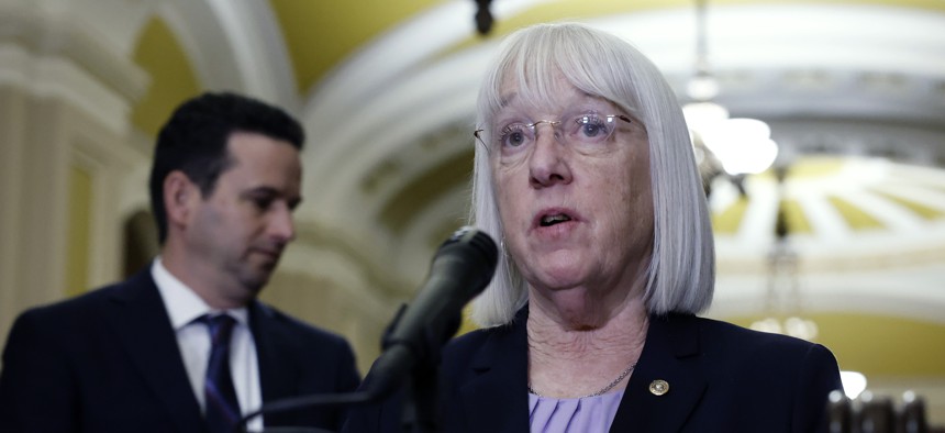 Senate Appropriations Committee Chair Patty Murray, a Democrat from Washington, celebrated the increased funding in the spending package for child care.
