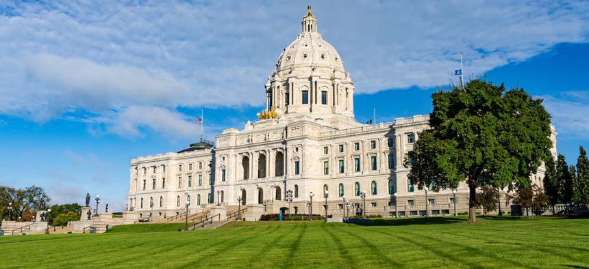 State Capitol building in St Paul, Minnesota.