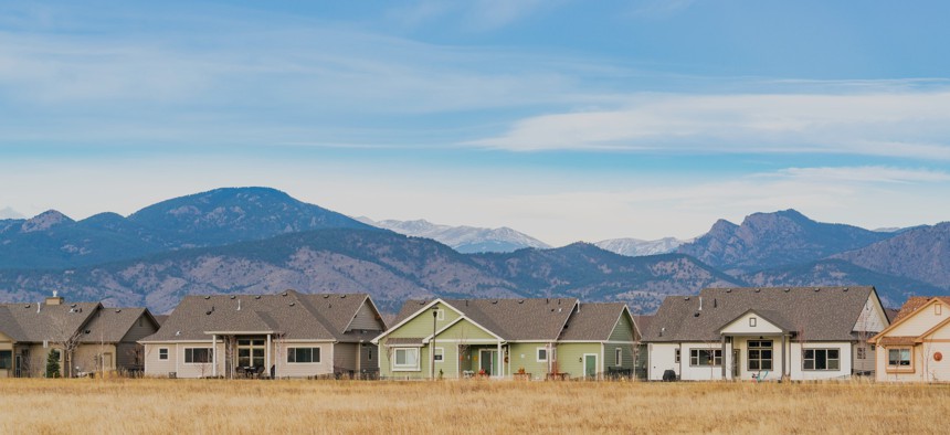 Homes in the Dakota Glen community in Loveland, Colorado