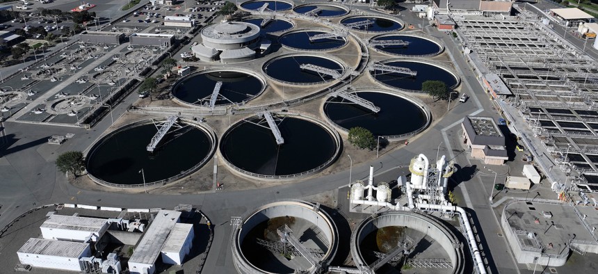 The East Bay Municipal Utility District Wastewater Treatment Plant in Oakland, California. The EPA is warning water systems nationwide about cybersecurity risks.