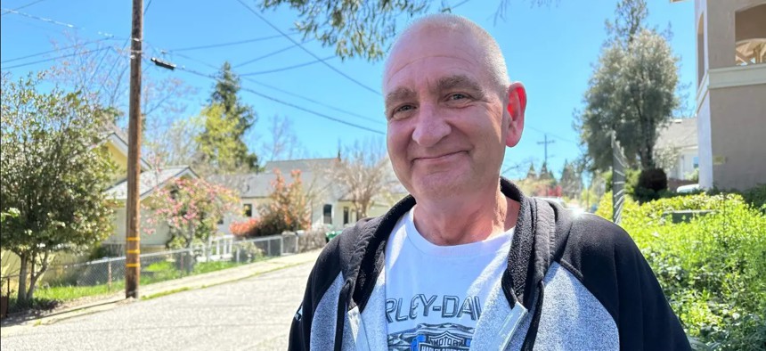 Quinn Coburn is a longtime meth user. The Grass Valley, California, man is now getting sober in a new state program that pays amphetamine users to stay clean. “It saved me,” Coburn says on a bright afternoon in April.