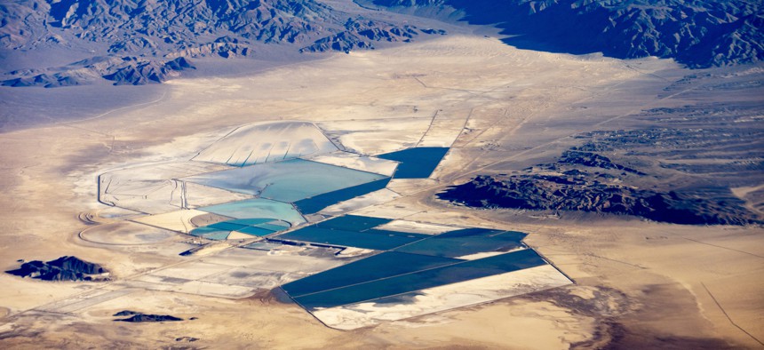 Silver Peak Lithium mine in Clatton Valley, Nev.