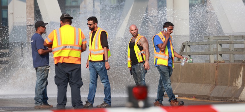 The Third Avenue Bridge, which crosses the Harlem River between the Bronx and Manhattan, was reportedly stuck open due to the high temperatures on Monday, July 8, 2024.