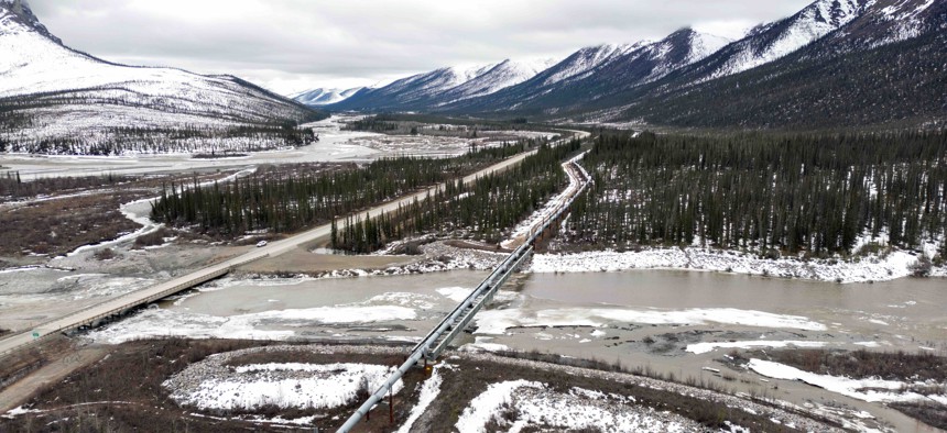 A project to update four bridges over the Koyukuk River that carry the Dalton Highway (seen below), a road that travels along the Trans-Alaska Pipeline, won planning grants.