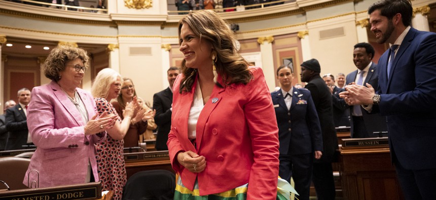 Minnesota Lt. Gov. Peggy Flanagan could be the state's first Native American female governor.