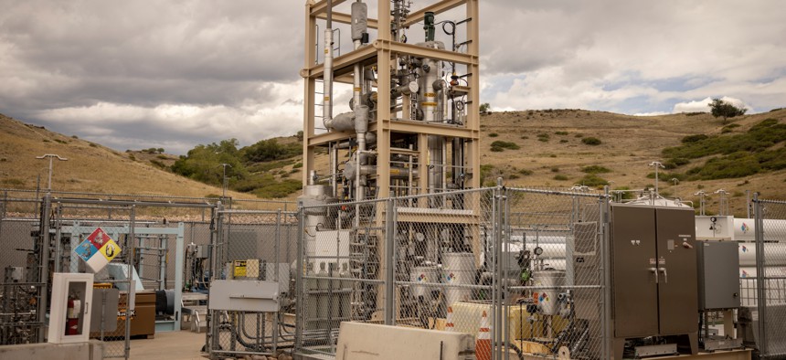 A hydrogen storage facility at the National Renewable Energy Laboratory in Golden, Colo.