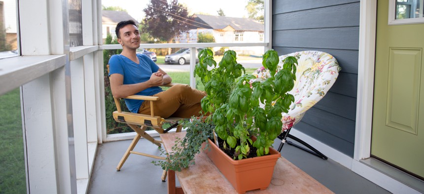 Jeisson Apolo Armas purchased his house through a community land trust in Richmond, Virginia.