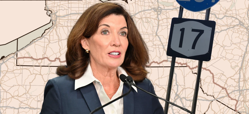 New York Gov. Kathy Hochul says that a planned highway expansion in the state's Catskills region is necessary for the region’s growth.