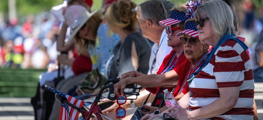 Supporters line up a campaign event for former President Donald Trump in Phoenix in June 6, 2024. The state's Republican-controlled Legislature has been determined to overhaul the state’s election system.