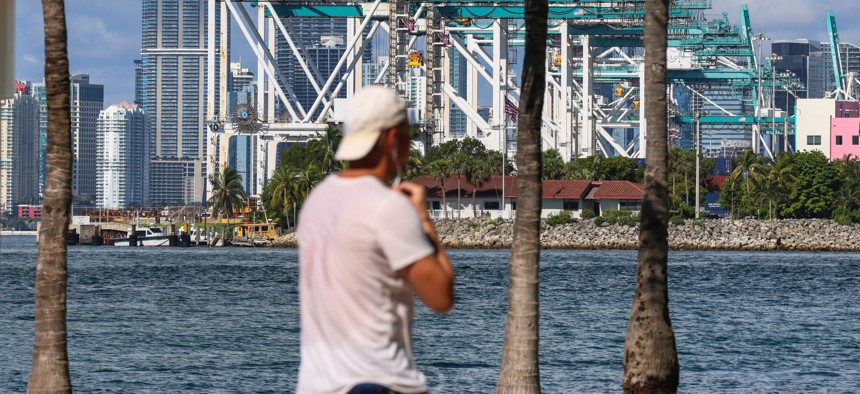 The Port of Miami on October 1, 2024. In Miami’s Biscayne Bay and other estuaries, 80% to 90% of the natural habitat has been built over.