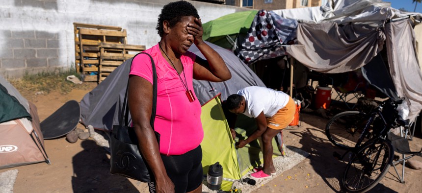 Diamon Bauldwin, 38, lives in a tent under power lines in Phoenix. More than 14,000 Arizonans are homeless on a given night, according to federal statistics, which may understate the problem.