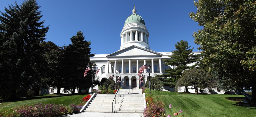 The Maine State House in Augusta, Maine.