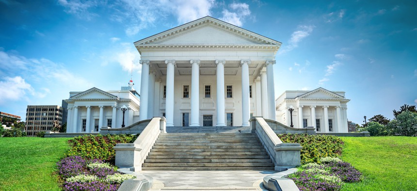 The State Capitol building of Virginia.