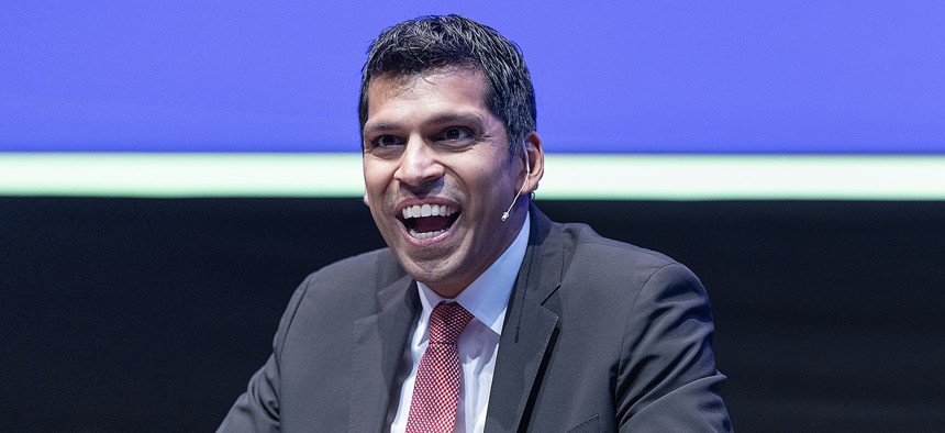 Ronnie Chatterji, chief economist at OpenAI, speaks during a panel discussion about the profound economic and societal implications of artificial intelligence at the North Star Summit at the Walker Art Center Minneapolis, Minn., on Tuesday, October 7, 2025. 