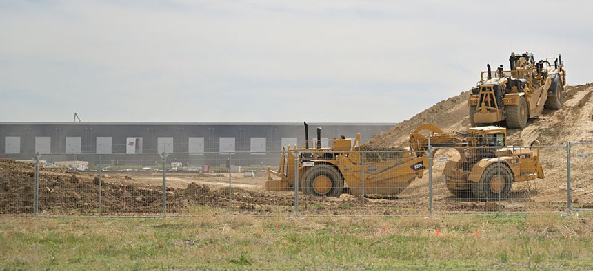QTS, a data center company, is constructing a 65-acre facility at 1160 N. Gun Club Road in Aurora, Colorado, on May 13, 2025.