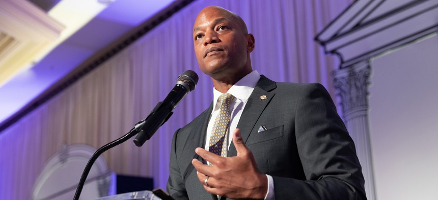 Maryland Gov. Wes Moore attends The Black Women's Agenda 49th Annual Symposium Awards Luncheon at the Omni Shoreham on September 18, 2026 in Washington, DC.